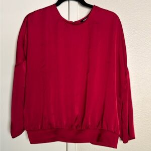 Express Vibrant Red Blouse